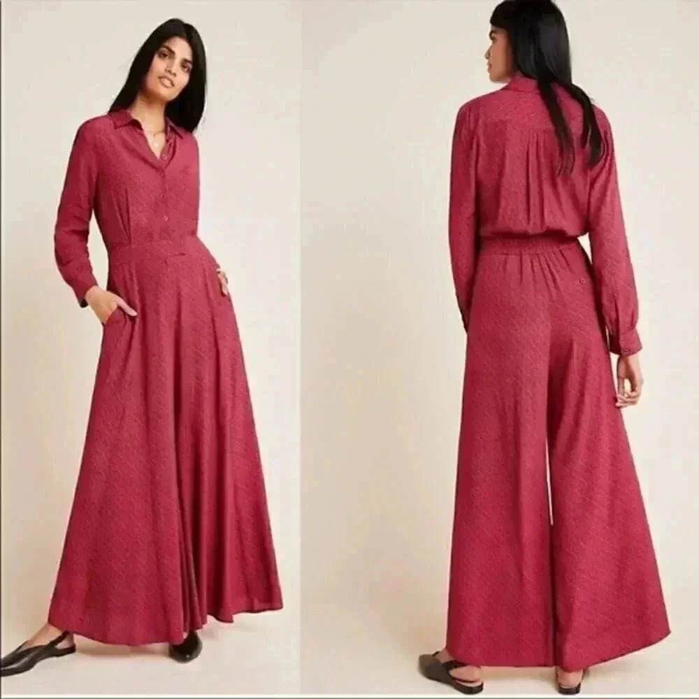 Anthropologie Loveland Wide-Leg Jumpsuit